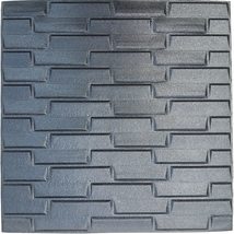 Dundee Deco JNAZRS05612 Black Faux Brick 3D Wall Panel, Peel and Stick Wall Stic - £9.94 GBP+