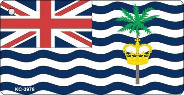 British Indian Ocean Flag Novelty Key Chain - $11.95