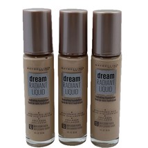 Maybelline Dream Radiant Liquid Foundation 10 Porcelain Lot Of 3 New Sealed - $39.51