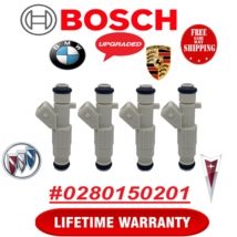 New Hp Upgrade Oem Bosch x4 4 Hole 24LB Fuel Injectors 82-91 Bmw Buick Pontiac - $287.09