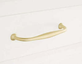 New 4-7/8&quot; Satin Brass Padilla Solid Brass Cabinet Pull By Signature Har... - £15.80 GBP