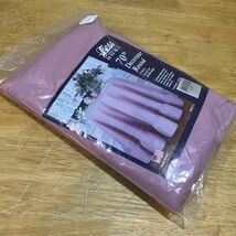 Vtg Bess Home Rose Pink Tablecloth Fabric Table Cloth 70” Round Ruffled - €21,24 EUR