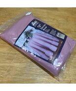 Vtg Bess Home Rose Pink Tablecloth Fabric Table Cloth 70” Round Ruffled - €21,25 EUR