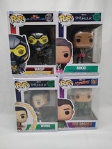 Lot Of (4) Funko Pop! Marvel Figures Wong Wasp Red Dagger Nikki - $29.69