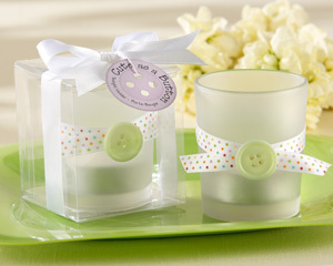 "Cute as a Button" Frosted-Glass Tealight Holder (Set of 4) - $24.35
