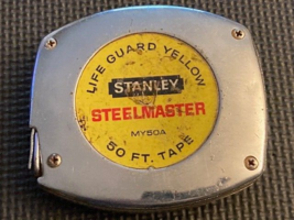 Vintage Stanley Steelmaster 50 Ft Tape Measure For Carpentry MY50A - $9.90