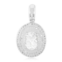 Jewelry of Venus fire  Pendant of Goddess Selene Goshenite silver pendant - £559.77 GBP