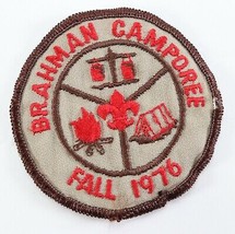 Vintage 1976 Fall Brahman Camporee Round Boy Scouts America BSA Camp Patch - $11.69