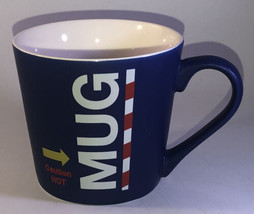 SHIP24HRS- “Caution Hot Mug”Oversized Coffee Tea Mug Cup 4”H x 3 1/2”W-B... - £15.48 GBP