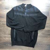 Blue Gear Black Henley Military Sweater Size XXL - $18.70