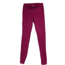 Yogalicious Leggings Womens size XS Yoga Athletic Gym Workout Pants Burgundy - £17.69 GBP