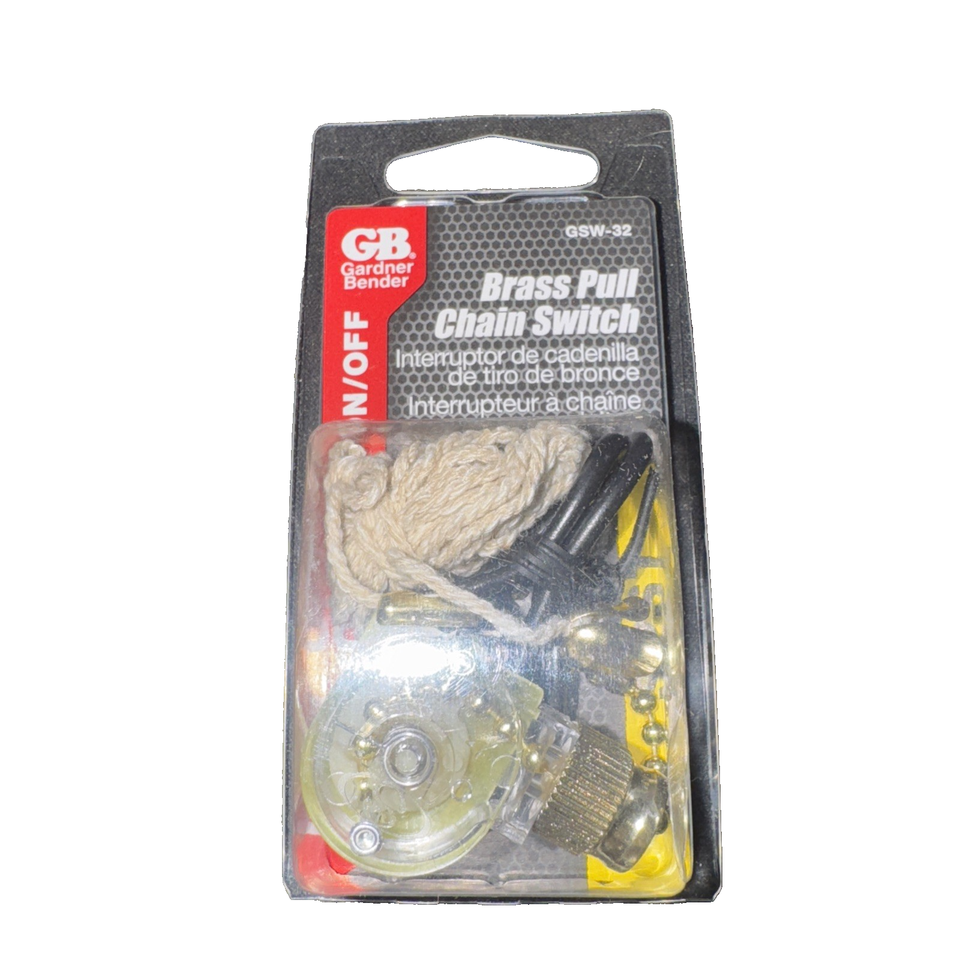 Gardner Bender Brass Pull Chain Switch - $3.57