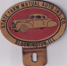 VTG License Plate Topper State Farm Mutual Insurance Metal Advertising Auto - £14.95 GBP