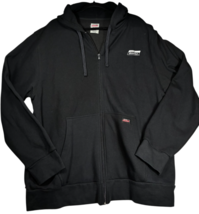 VTG Genuine DICKIES Full-zip Black Fleece Hooded Zip-up Sweatshirt Men&#39;s... - $33.16