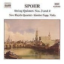 Louis Spohr : String Quintets Nos. 3 and 4 (Haydn String Quartet, Papp) CD Pre-O - £11.96 GBP