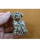 (Y-DOG-SH-717) spotted SHAR PEI Pug sharpei dog gemstone FIGURINE carvin... - £13.78 GBP