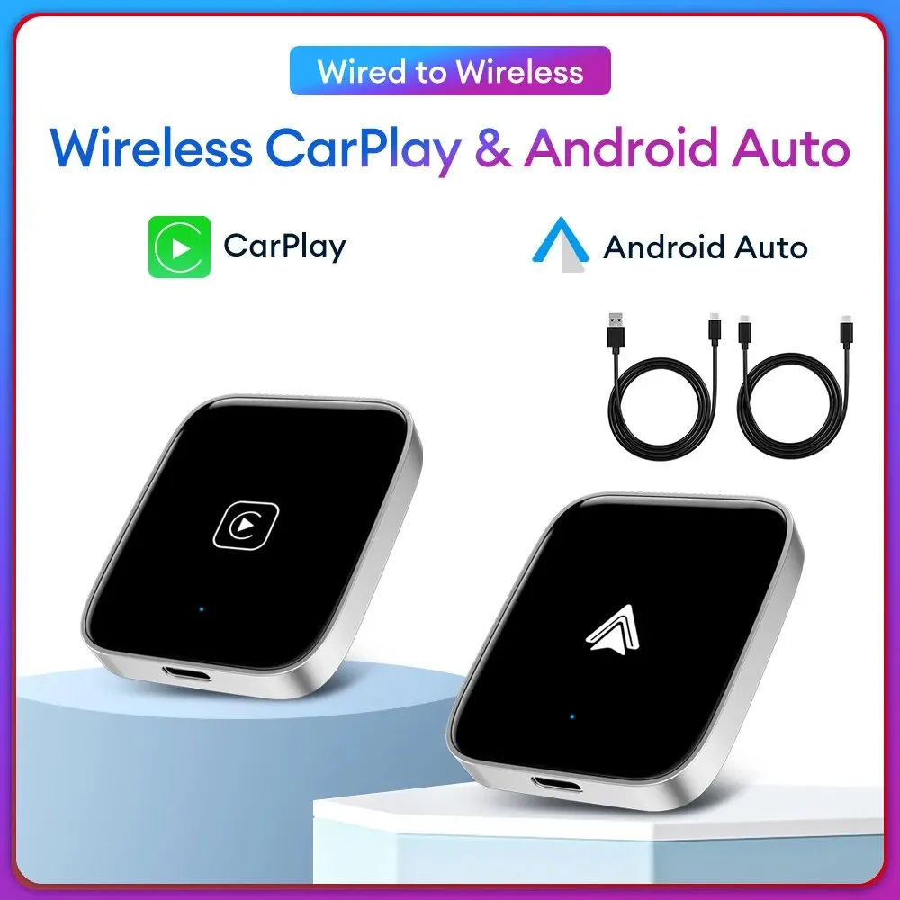 Wired to Wireless CarPlay AI Box Car Smart Convert Android Auto Support ... - £33.53 GBP+