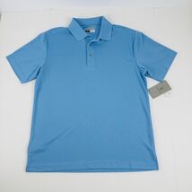 PGA Tour Golf Polo Shirt Ethereal Blue Size XL AirFlux Polo Mesh - $21.99