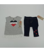 Levi&#39;s Baby Girls 2 Piece Outfit Set 6 Months NWT $40 - £14.07 GBP