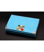 Korean Hanbok Fabric Business Card Case Sky Blue Dragonfly - £23.13 GBP