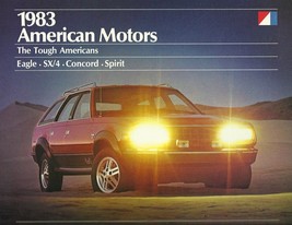 1983 AMC sales brochure catalog EAGLE SX/4 SPIRIT CONCORD US printing ERROR - $8.00