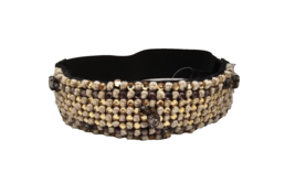 LANVIN Ceinture 60 M Indian Beaded and Elastic Belt - Size Medium - $112.50