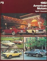 1982 AMC SPIRIT CONCORD brochure catalog folder US 82 American Motors - £4.68 GBP