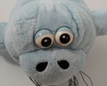 Sea world blue Plush seal manatee walrus sea lion plastic eyes whiskers - $25.72