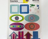 IMAGINATION PROJECT COASTERS 11 COLORFUL UNION SQUARE CHIPBOARD BUCKLES ... - $3.95