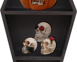 Coffin Bookshelf, U/D Coffin Shelf, Gothic Room Decor,, Skull Wall Decor. - $30.99