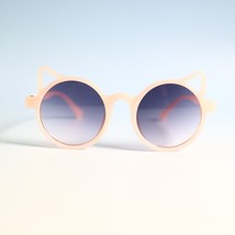 Cat eye kids cute sunglasses round lenses glow in the dark frame N3 - $11.00