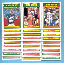 1988 Topps 1000 Yard Club Football Set  - £7.98 GBP