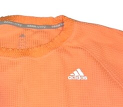 Adidas Running Cozy Pull Cropped Sweatshirt Orange Small NWT image 4