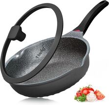Vinchef DFP 11" Nonstick Skillet Saute Pan With Lid - Black (Used) - $33.29 Vinchef DFP 11" Nonstick Skillet Saute Pan With Lid - Black (Used) - $33.29