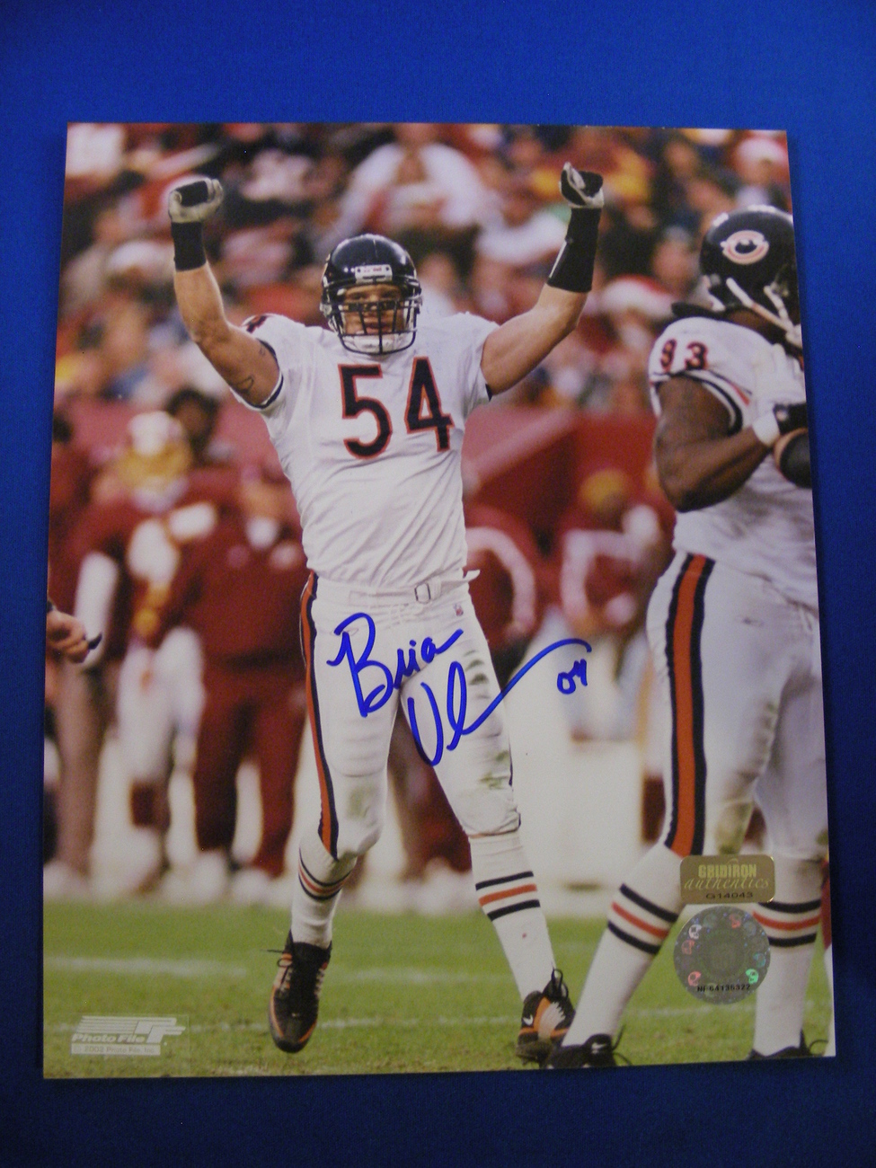 Primary image for BRIAN URLACHER FUTURE FOOTBALL HOF'ER 2000'S ALL-DECADE SIGNED 8X10 GRIDIRON AU