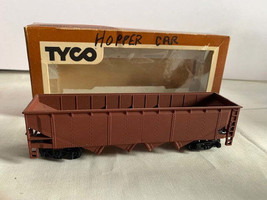 Tyco HO Scale Brown 40&#39; Hopper Car train with box - £4.96 GBP
