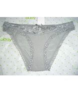 Hers By Herman Microfiber &amp; Lace Bikini Panties MEDIUM Solid Gray 1 Pair... - $15.43 CAD