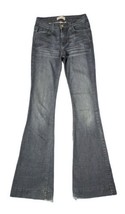 Women’s Judy Blue 8351 Flare Bellbottom Jeans Distressed Hem Size 1/25 USA Low - £31.15 GBP