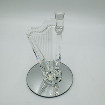 Swarovski Austria Crystal Figurine Harp Musical Instrument 4&quot; - $74.25