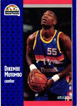 1991-92 Fleer Dikembe Mutombo Denver Nuggets Basketball Card 277 NBA - £1.60 GBP