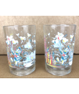 Vintage Walt Disney World 25th Anniversary Glass Set of 2 Donald Duck Sp... - £14.94 GBP