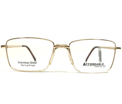 Affordable Designs Brille Rahmen Bob GOLD Glänzend Quadrat Draht Felge 55-17-145 - £41.78 GBP