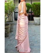 Traditional Women&#39;s Jacquard Japan Silk Saree With Un-Stitched Blouse a499 - $49.72 CAD