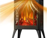 Electric Fireplaces, 1500W Electric Stove Heater, 4 Realistic Flames, Re... - $277.99