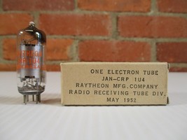 Raytheon 1U4 JAN CRP  1U4  Vacuum Tube TV-7 Tested NOS NIB - $5.50