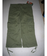 GIRLS ROXY GREEN CAPRI PANTS NEW $47 - $570.94 MXN
