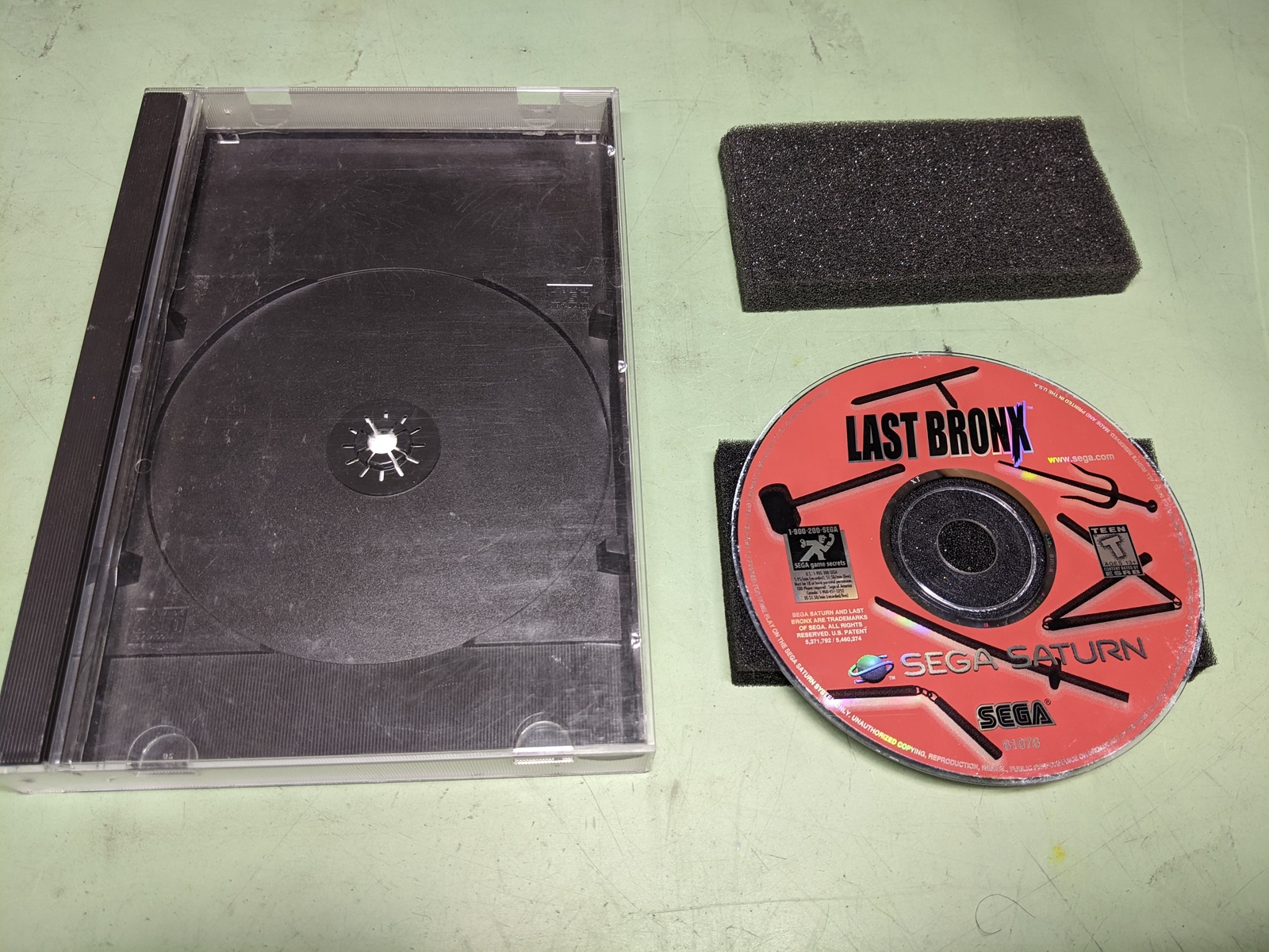 Last Bronx Sega Saturn Disk and Case - $42.89