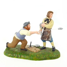 Dept 56 New England Village Pitching Horseshoes Men Playing Yard Game 57... - $17.94