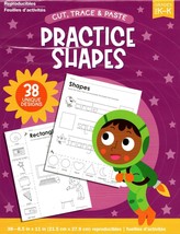 Cut, Trace, and Paste Practice Shapes - Reproducible Educational Workbook - £5.49 GBP