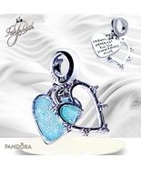 PANDORA Friendship Opalescent Double Dangle Charm 793434C01 US SELLER  - €53,16 EUR
